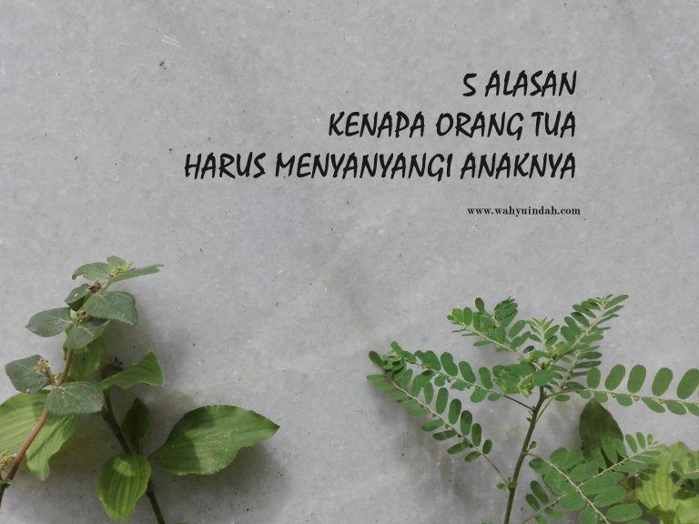 ALASAN ORANG TUA HARUS MENYANYANGI ANAKNYA