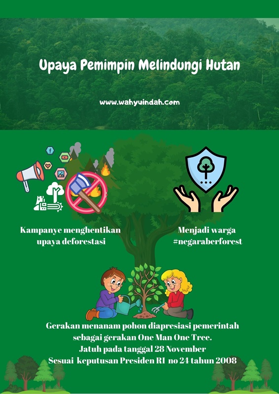 jika saya jadi pemimpin, ini yang saya lakukan untuk menjaga hutan Indonesia