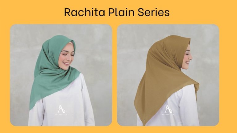 Model hijab Authentism Rachita plain series