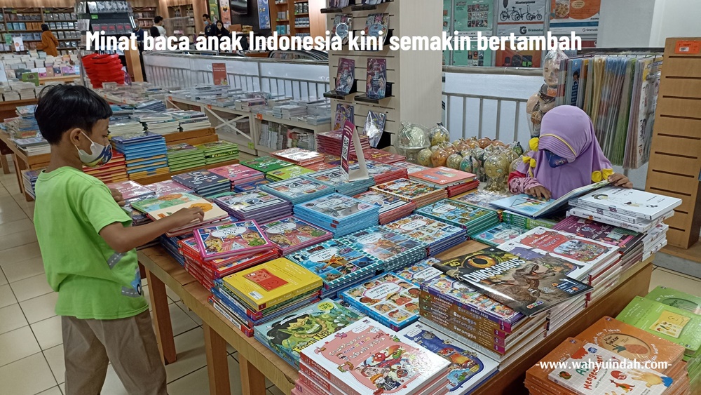 minat baca anak Indonesia bertambah