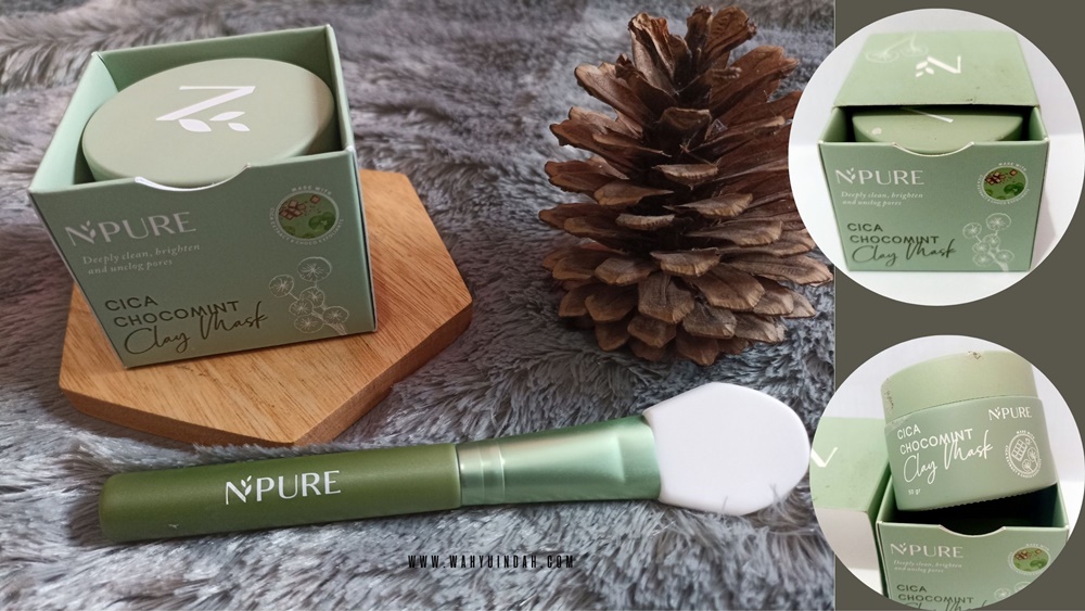 packaging NPURE Cica Chocomint clay mask