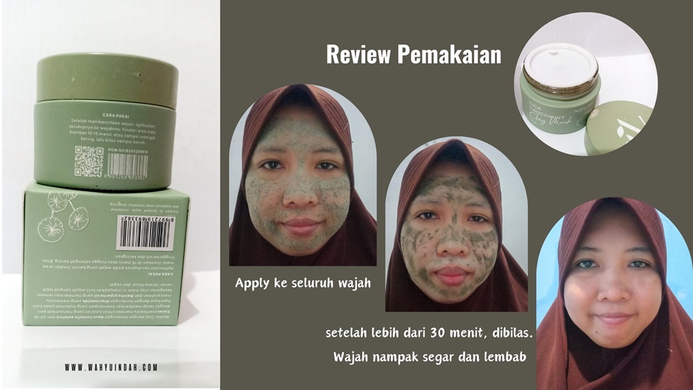 review pemakaian NPURE CIca Chocomint clay mask