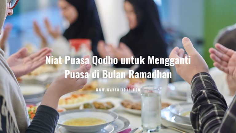 niat puasa qodho