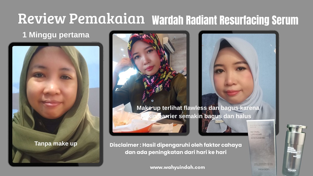 Review Pemakaian Wardah Radiant Resurfacing Serum