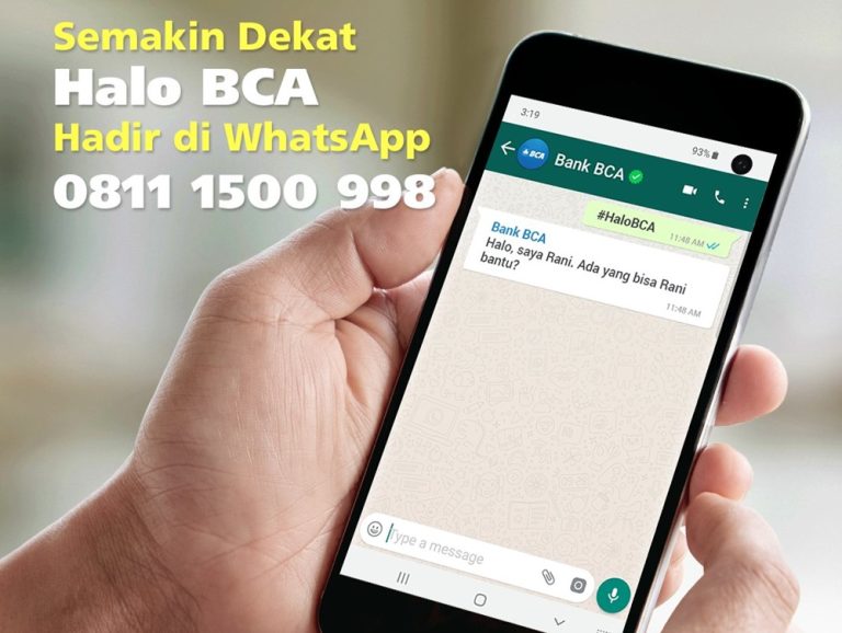 whatsapp BCA